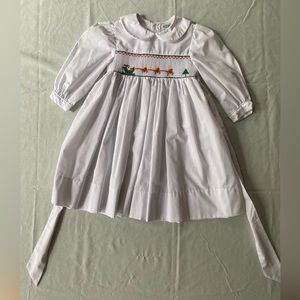 Sweet Angela by Rosalina 2T girl’s smocked Christmas/holiday dress